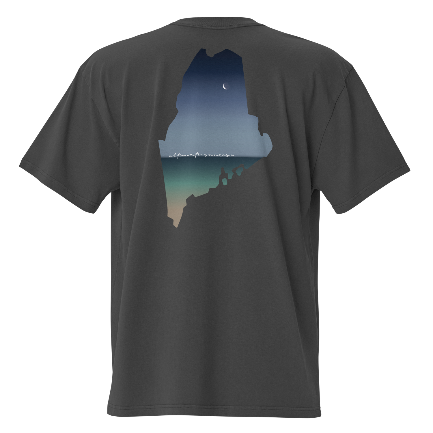 Maine Twilight | Oversized Tee Dark