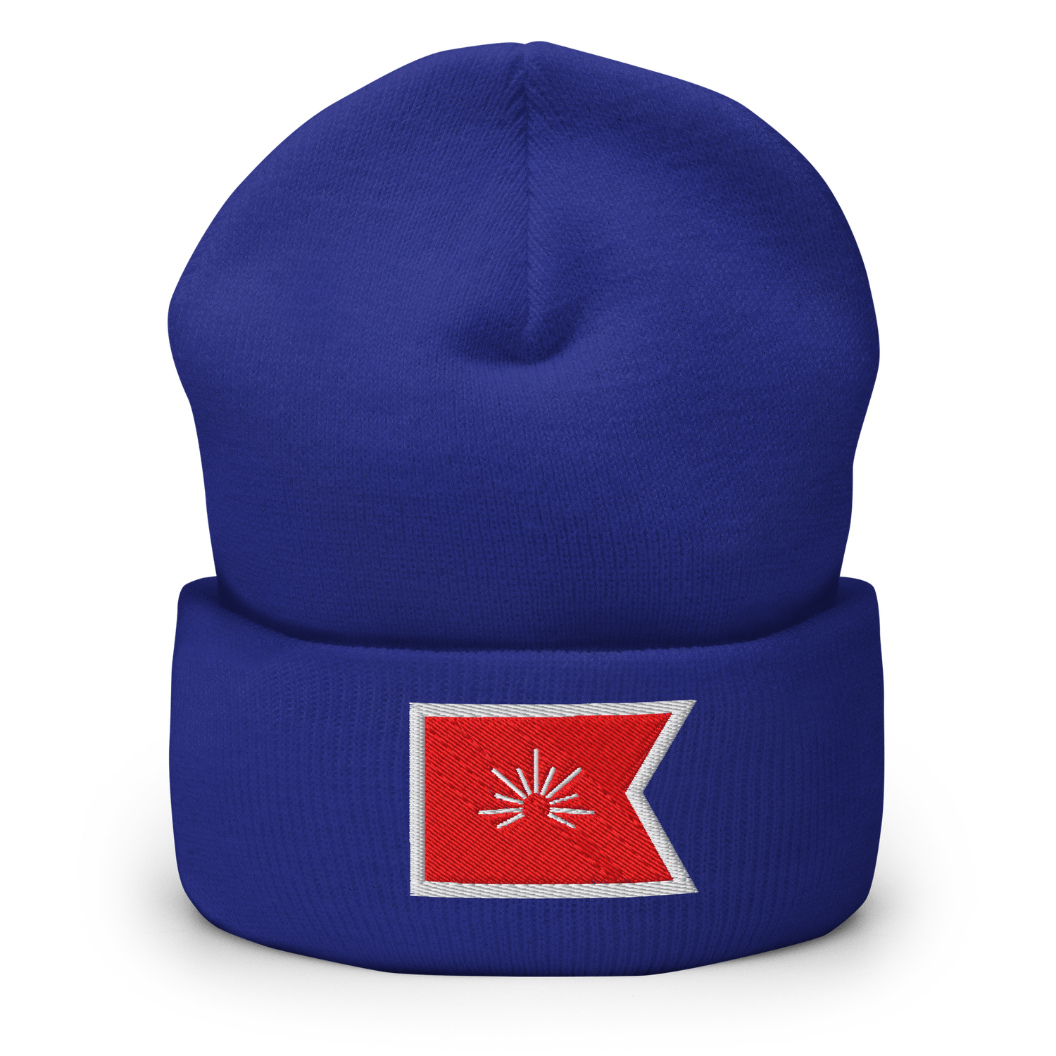 Sunrise Sailing Flag Beanie | Blue &amp; Red