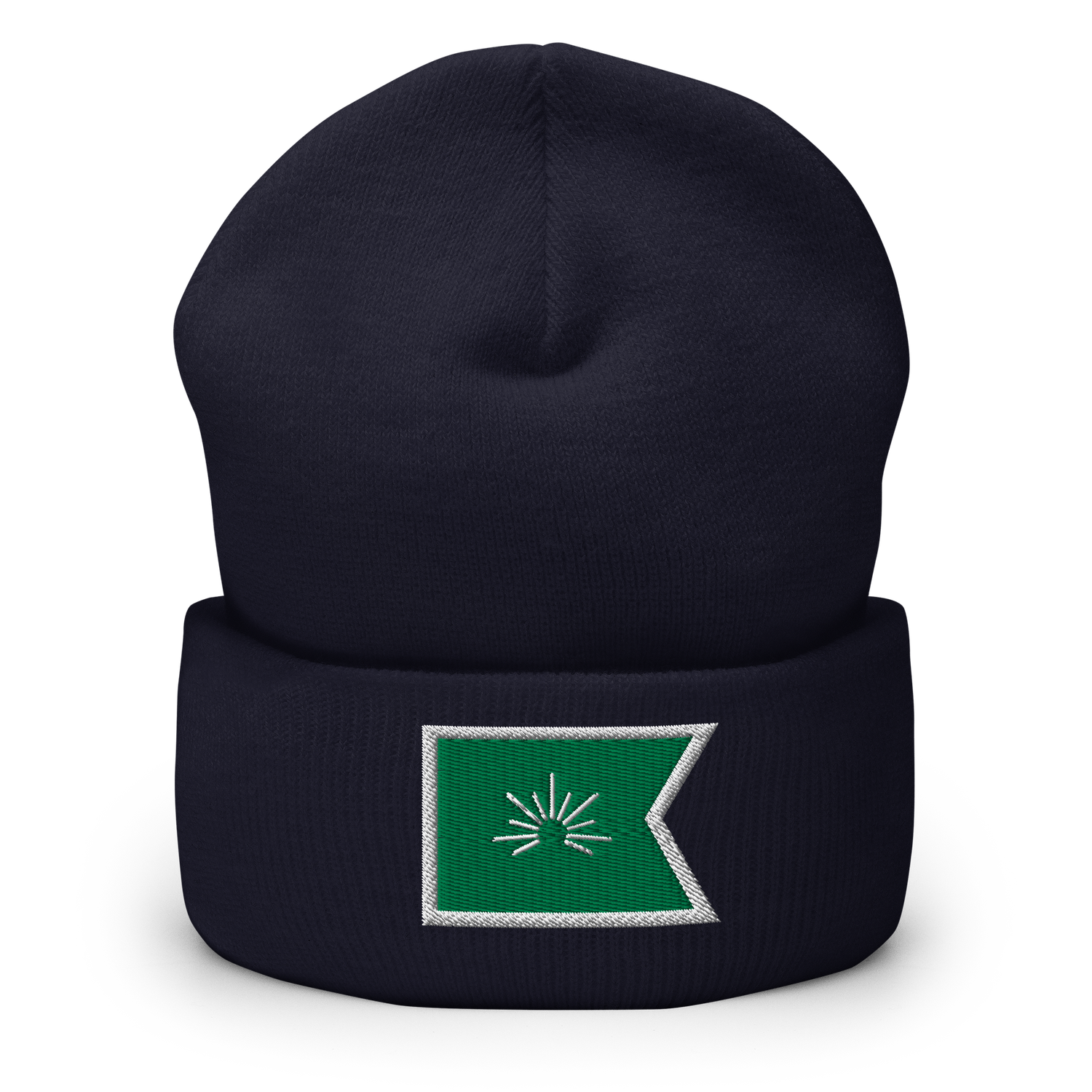 Sunrise Sailing Flag Beanie | Navy &amp; Green