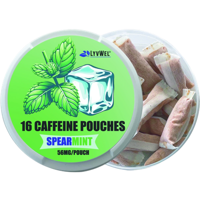 56mg Spearmint 5-Pack Caffeine Energy Pouches