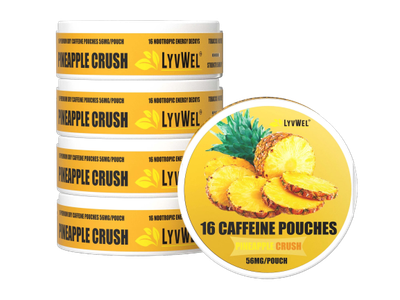 56mg Pineapple Crush 5-Pack Caffeine Energy Pouches