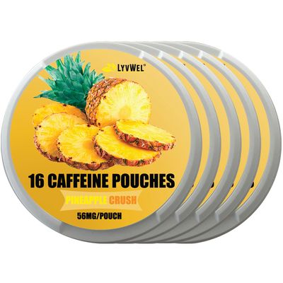 56mg Pineapple Crush 5-Pack Caffeine Energy Pouches