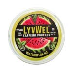 225mg Watermelon 1 Jar (15 pouches) Caffeine Pouch Nootropic Energy Pouches Upper Energy decky