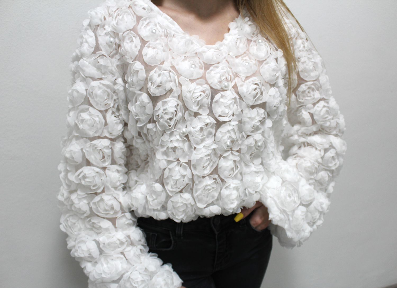 Blusa com Perolas