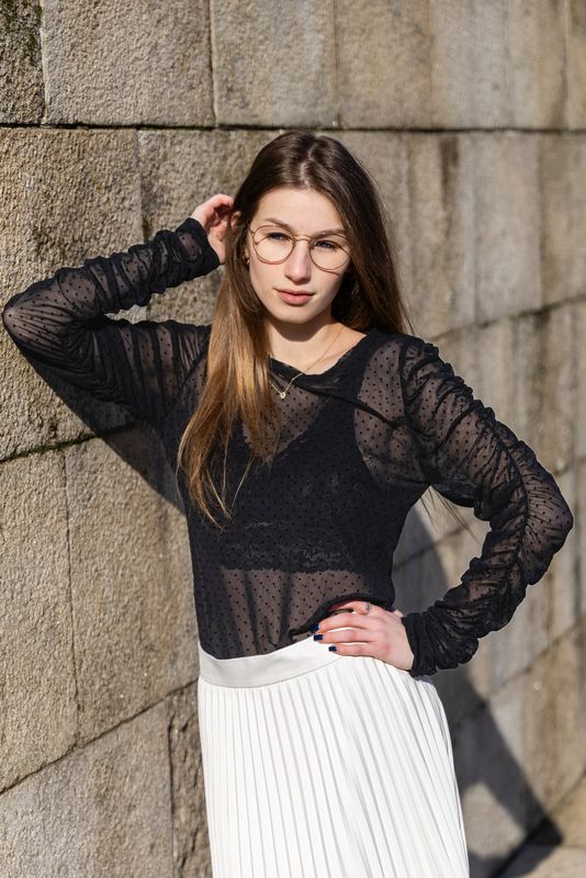 Blusa Preta Transparente