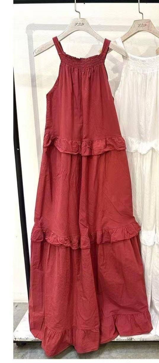 Vestido Comprido Bordô 