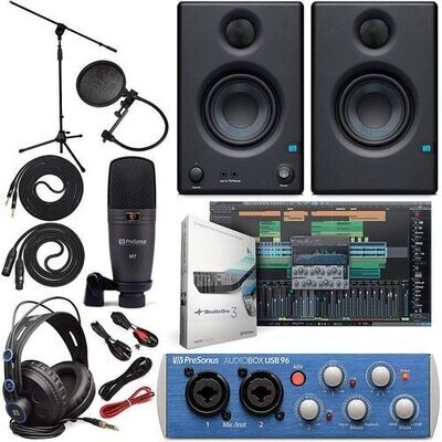 Presonus AudioBox 96 Studio USB Recording Bundle