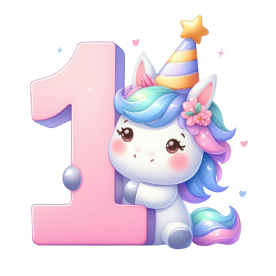 Birthday Year Unicorn