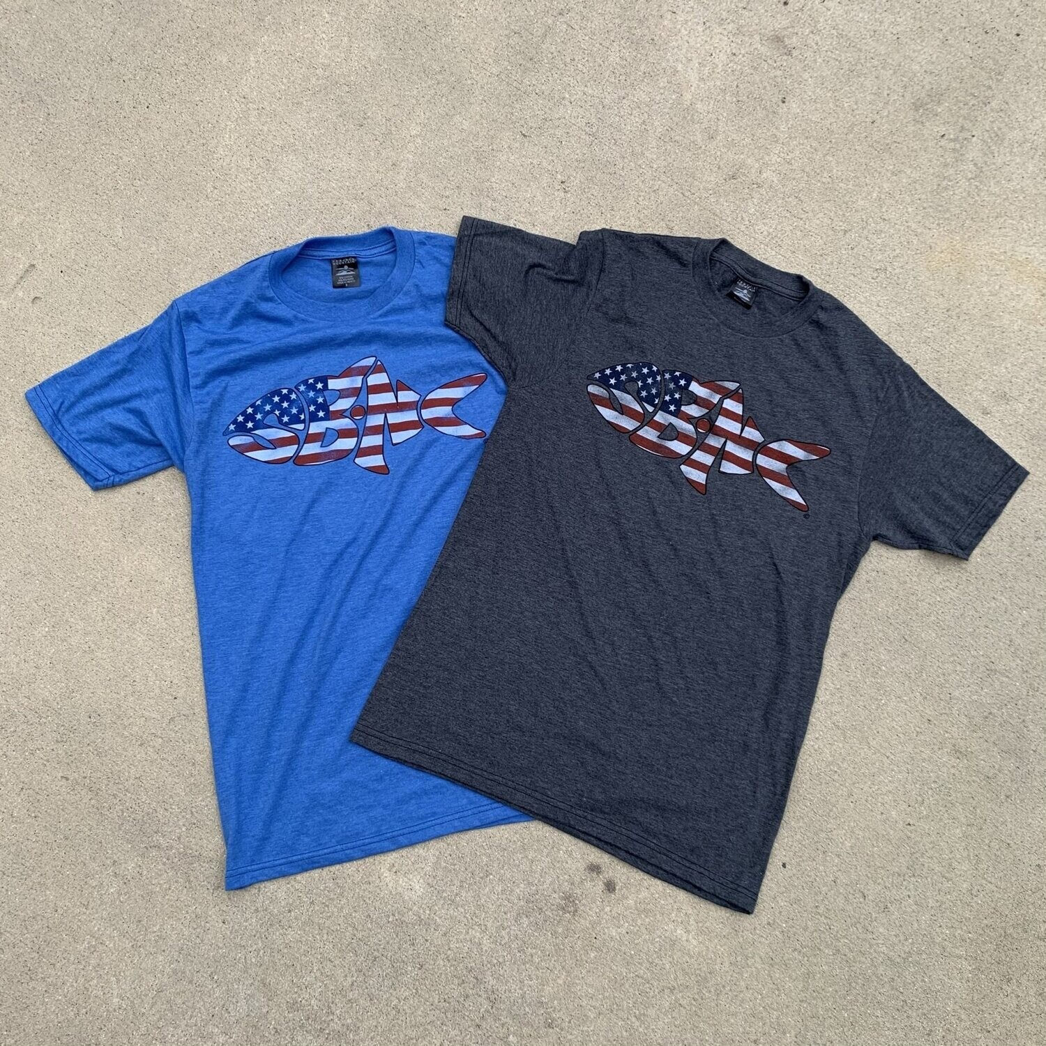 SBNC FISH USA RINGSPUN TEE
