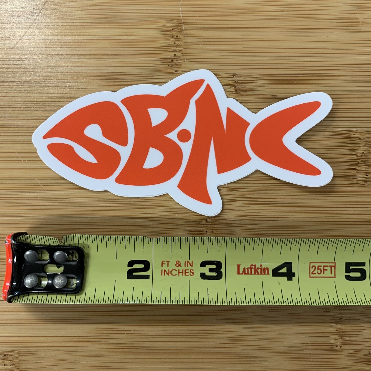 ステッカー　Levi's、BOBSON、McGREGOR、RIVAX STICKER (L) SBNC FISH RED