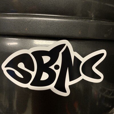SBNC FISH DIE-CUT CAR MAGNET
