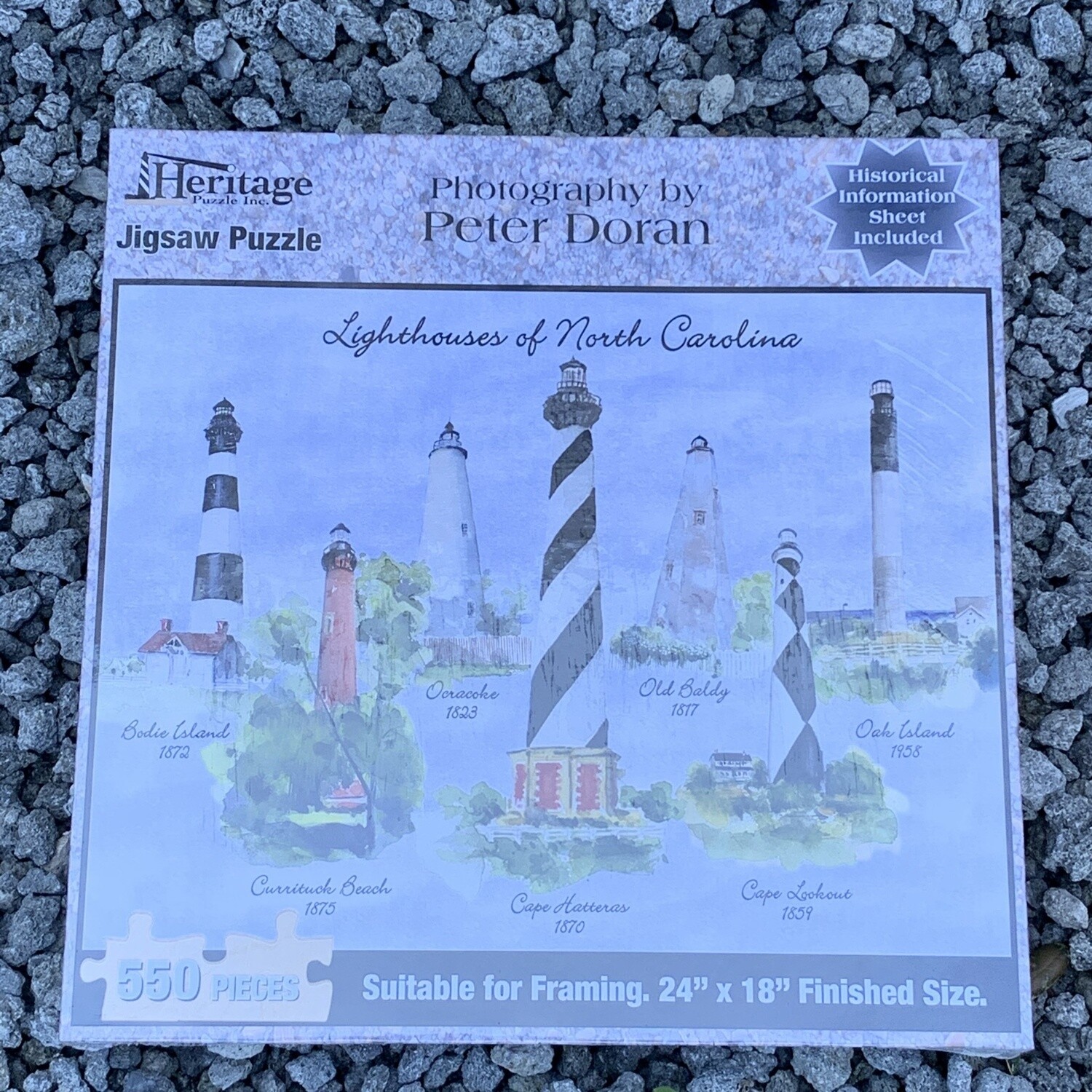LIGHTHOUSES OF NC PUZZLE 550PCS