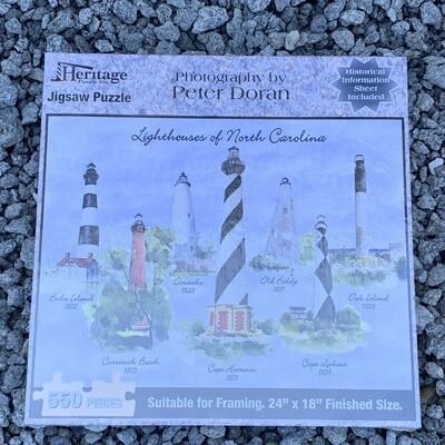 LIGHTHOUSES OF NC PUZZLE 550PCS