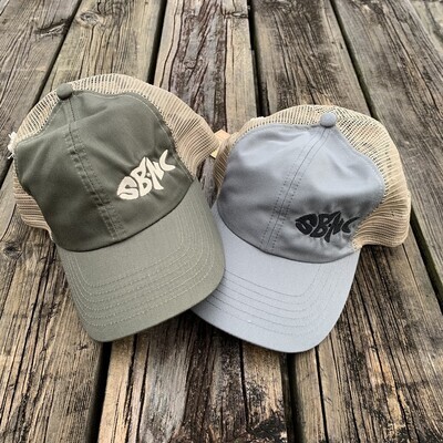 SBNC FISH OFFSET ICON ECO MESH CAP