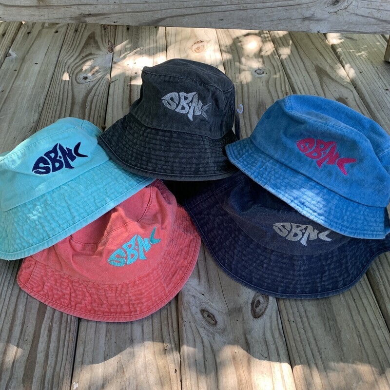 SBNC FISH ESY WASHED BUCKET HAT