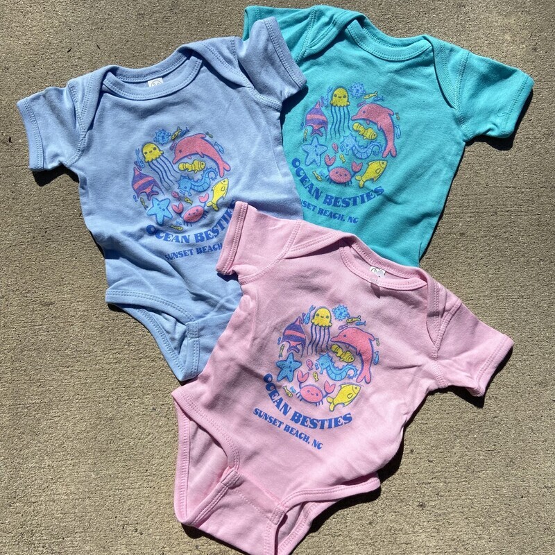 OCEAN BESTIES ONESIES