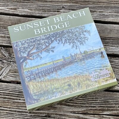 SUNSET BEACH BRIDGE PUZZLE 550PCS