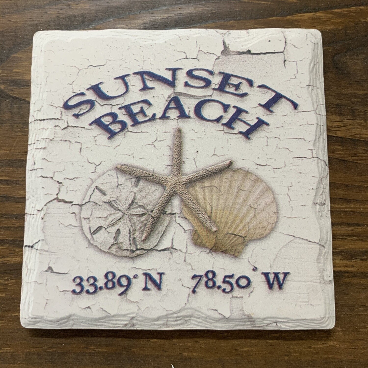 SB ARCH SHELLS WHITE COASTER