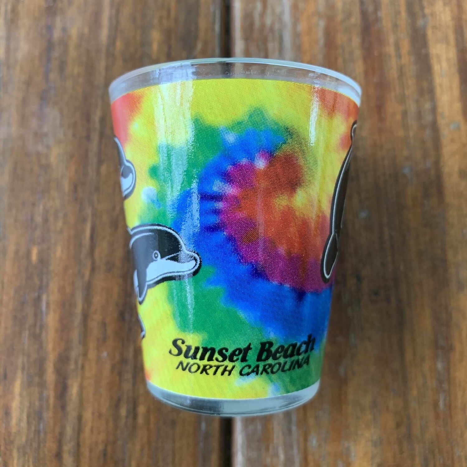 DOLPHIN TIEDYE SHOTGLASS