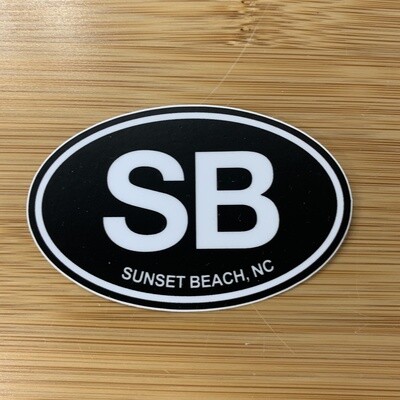 STICKER (S) SB BLACK OVAL