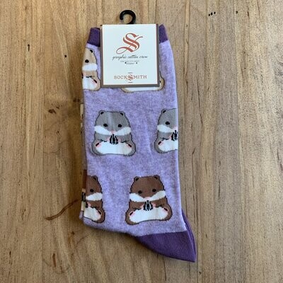 GOING HAM WOMENS SOCKS PURPLE HEATHER