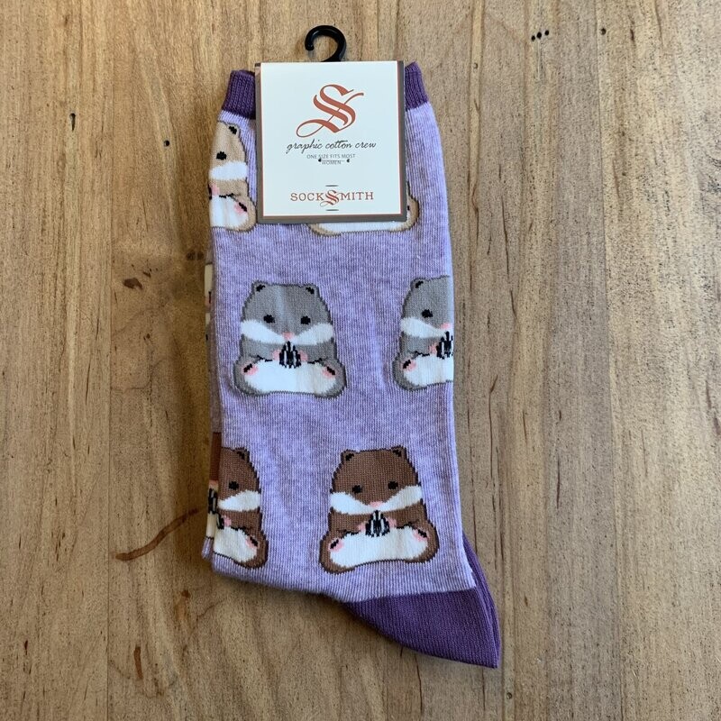 GOING HAM WOMENS SOCKS PURPLE HEATHER