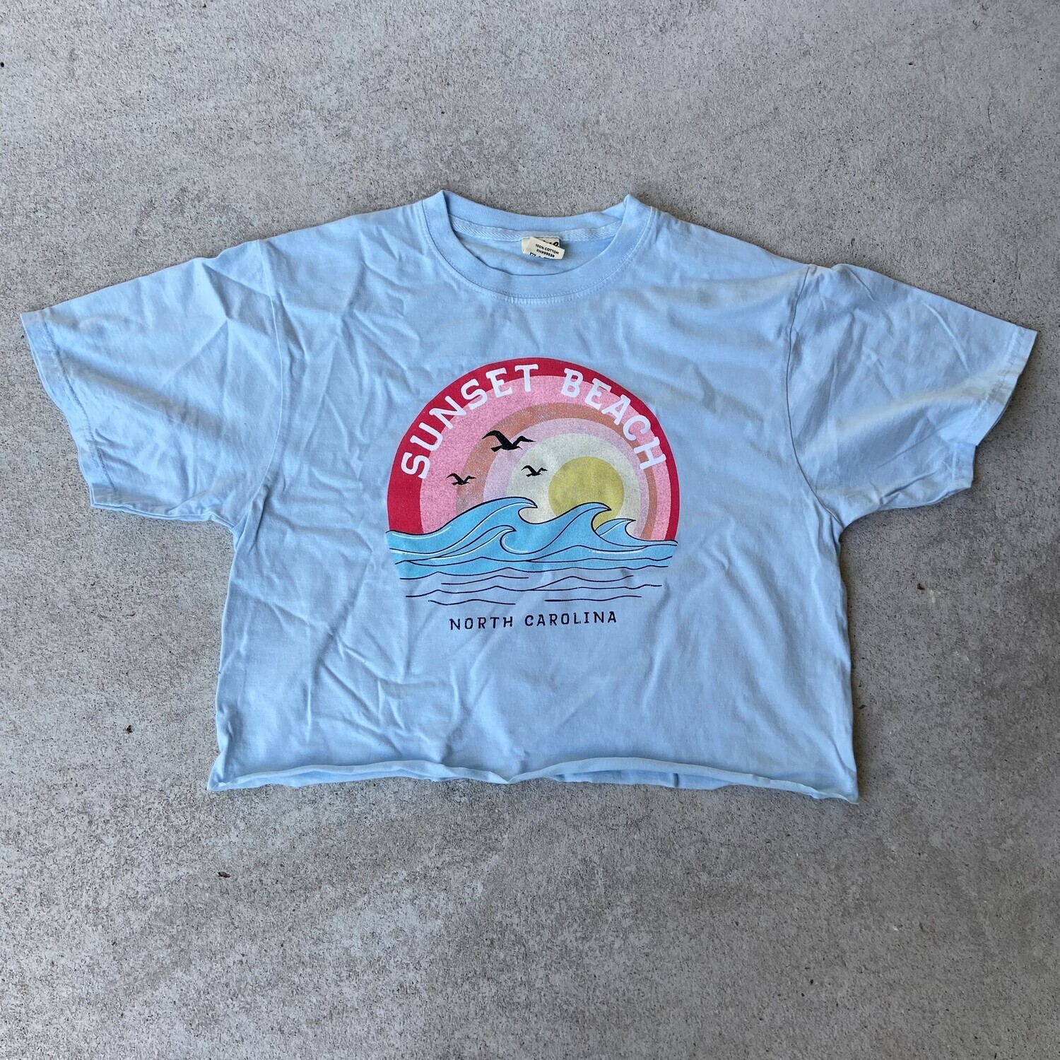 HALF DAY WAVE SEAGULL CROP TOP