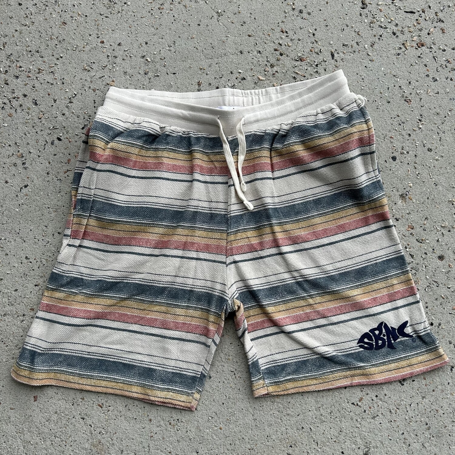 SBNC FISH BAJA STRIPED SHORTS NATURAL