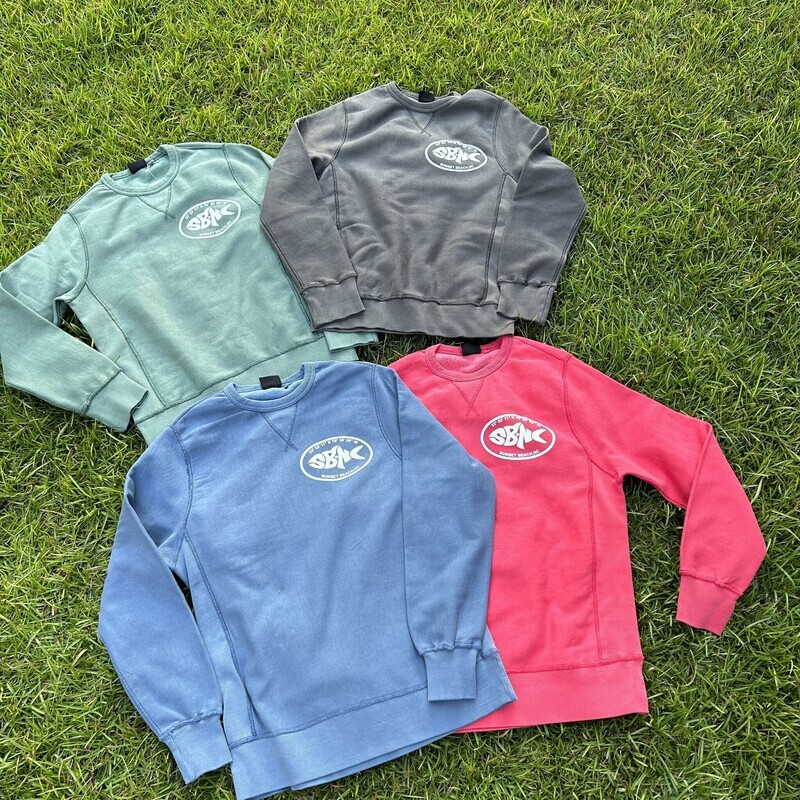 SBNC FISH LATLONG OVAL RAGLAN CREW