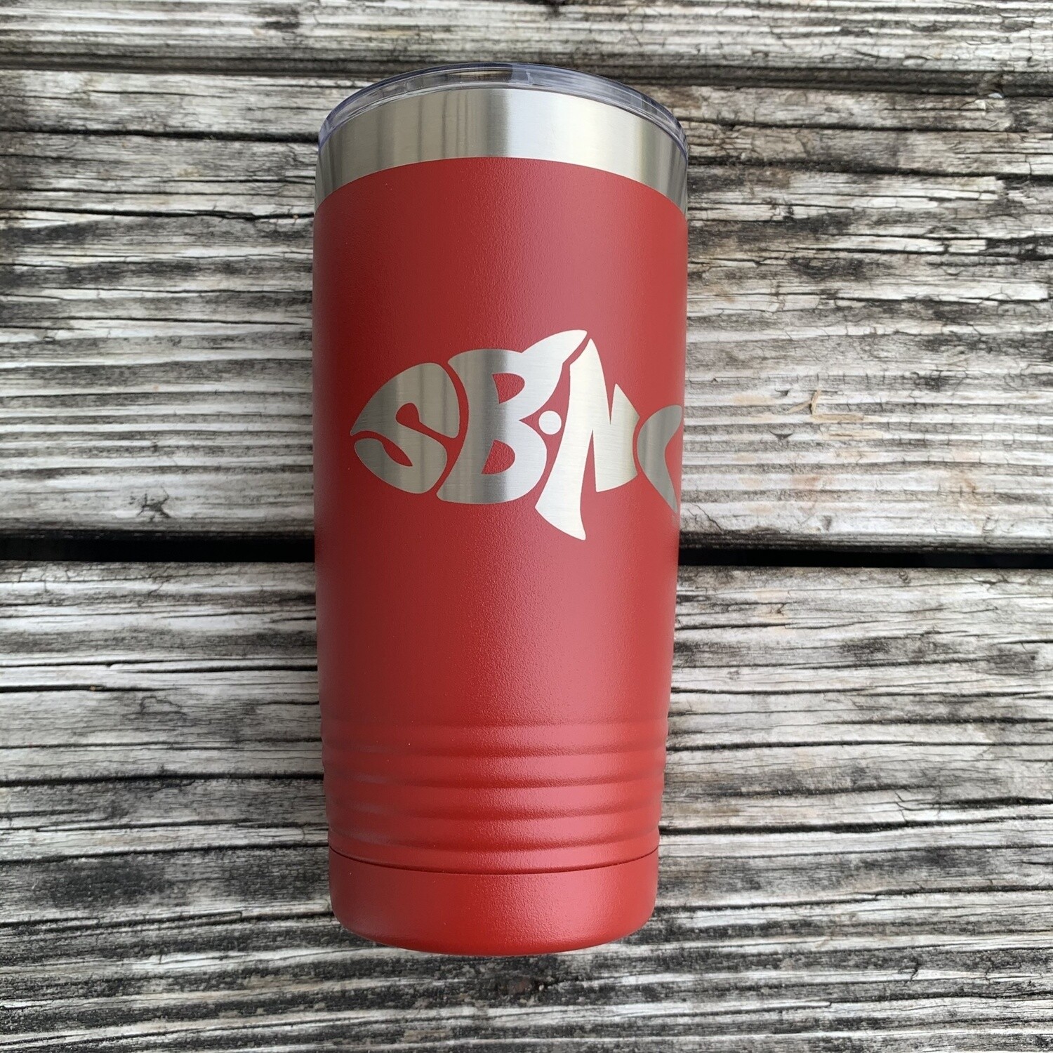 SBNC FISH 20oz TUMBLER RED