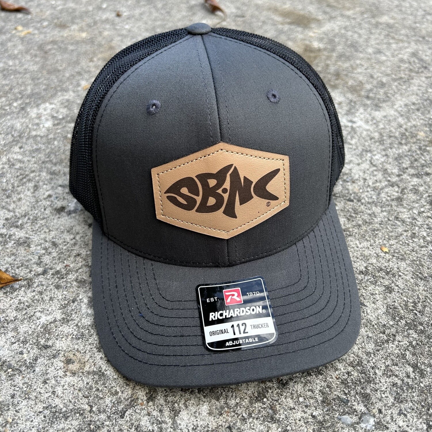 SBNC FISH HEX PATCH CAP CHAR/BLK 112