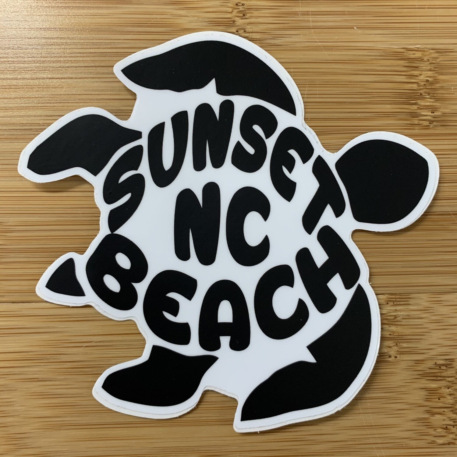 STICKER (L) JUSTIN’S SEA TURTLE BLACK