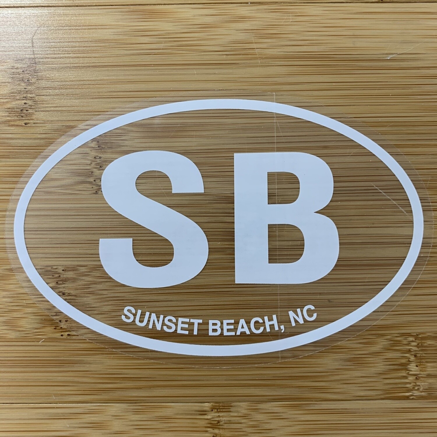 STICKER (L) CLEAR SB OVAL