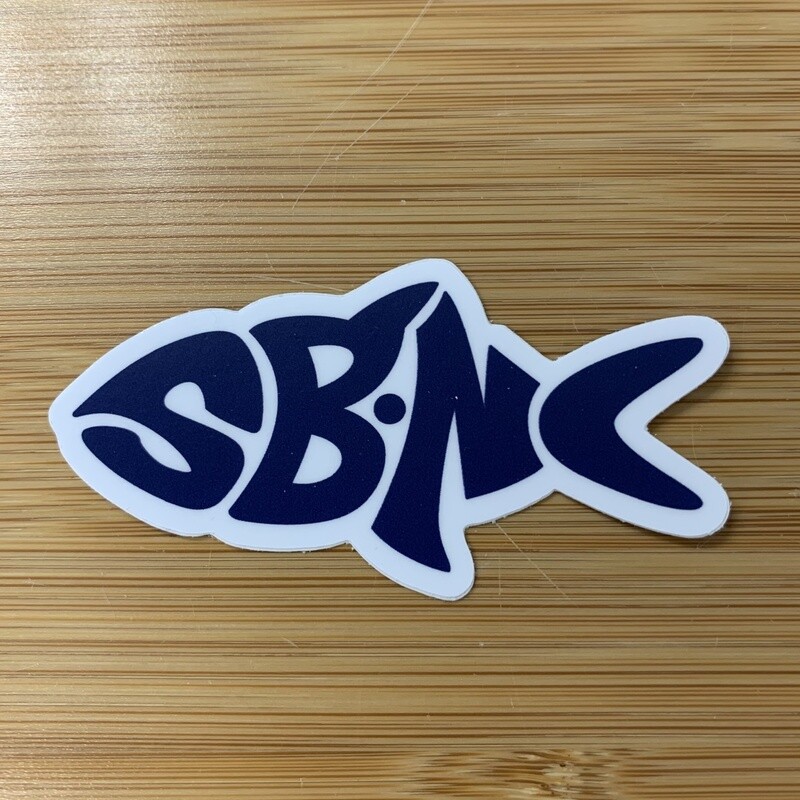 STICKER (S) SBNC FISH NAVY STICKER (S) SBNC FISH NAVY