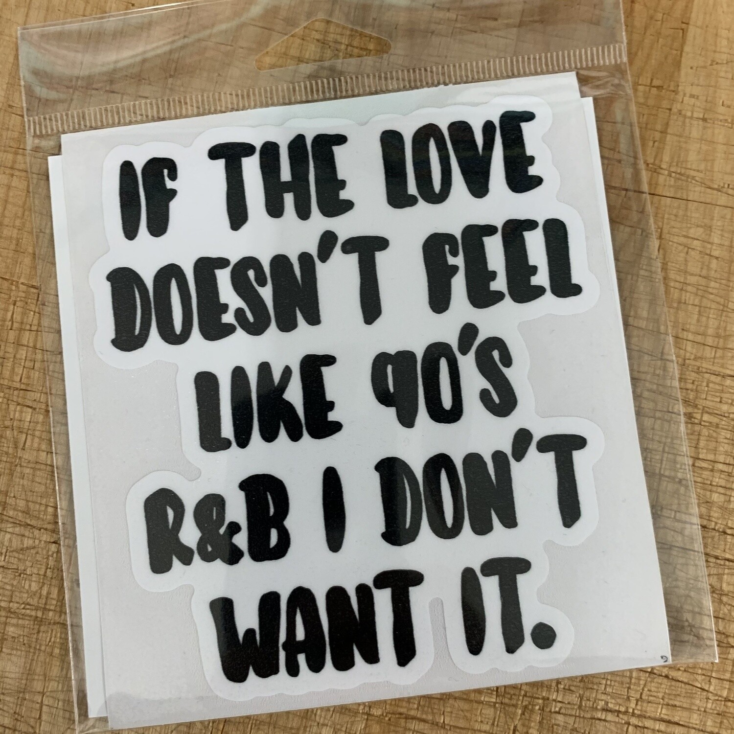 90&#39;S R&amp;B STICKER (LARGE)