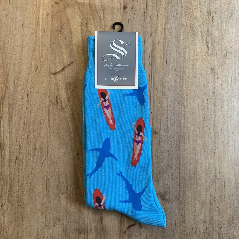 NO LIFEGUARD BLU MENS SOCK