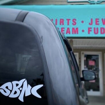 SBNC FISH TRANSFER DECAL (WHITE)