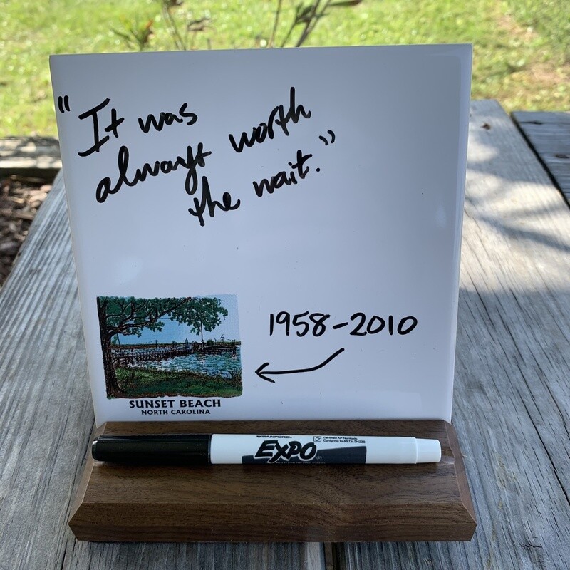 SUNSET BRIDGE MEMO TILE