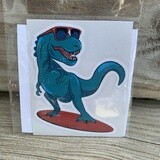 SURFING REX STICKER (LARGE)