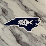 STICKER (S) SBNC FISH NORTH CAROLINA NAVY