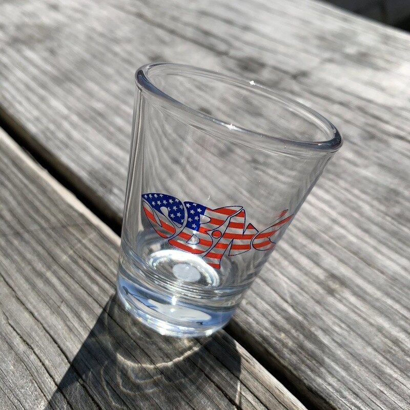 SBNC FISH USA SHOTGLASS