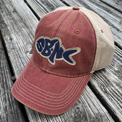 SBNC FISH OFA TRUCKER CAP CARDINAL