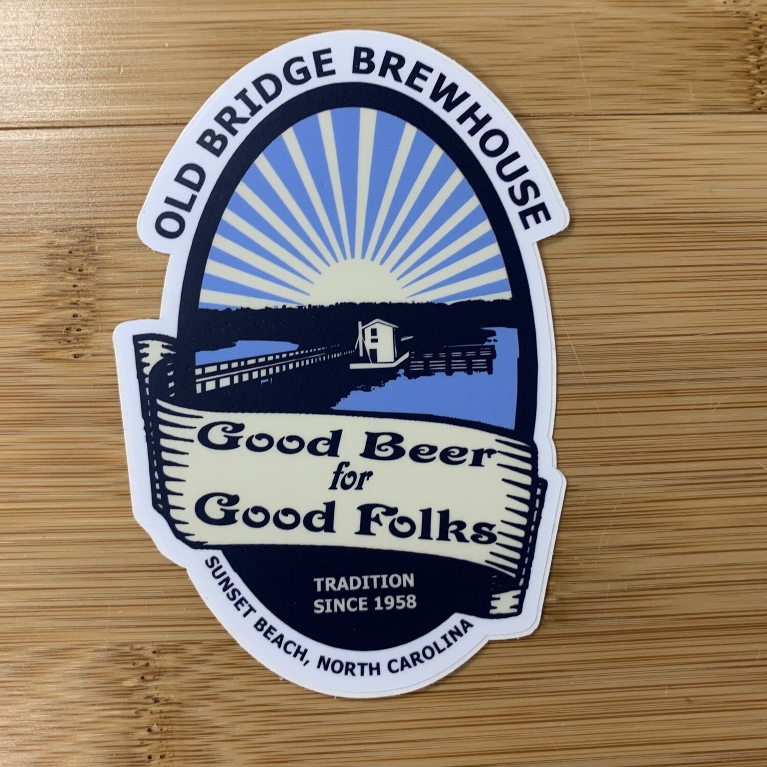 STICKER (L) OLD BRIDGE BREWHOUSE