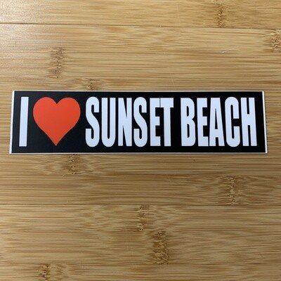 STICKER (L) I HEART SUNSET BEACH