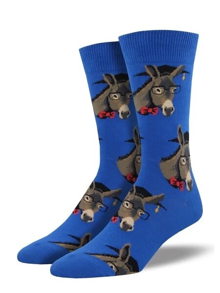 SMART ASS MENS SOCK BLUE