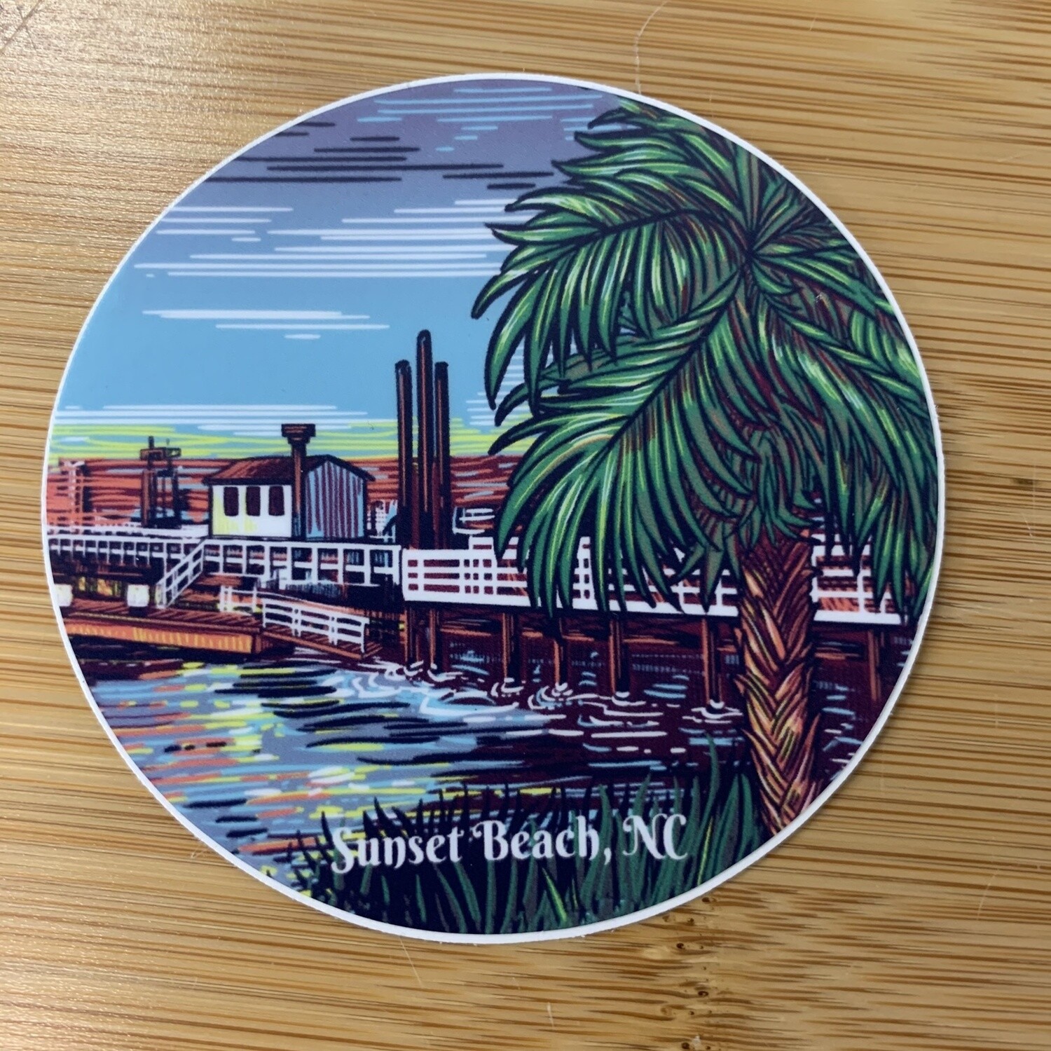 STICKER (L) OLD BRIDGE PALM CIRCLE