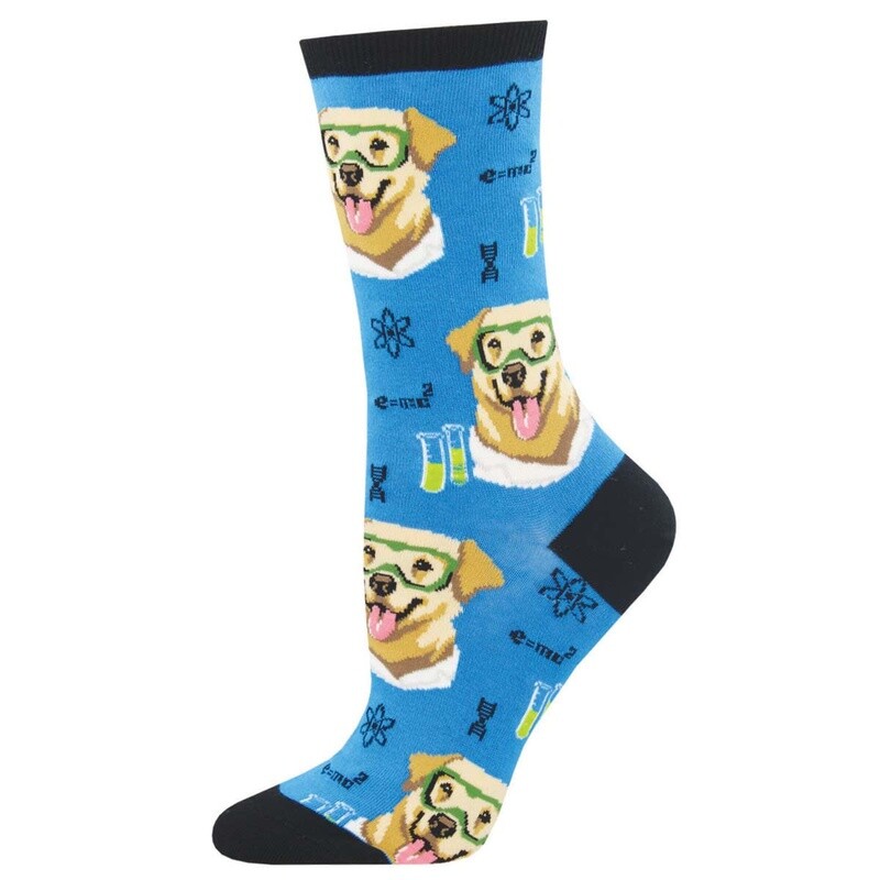 SCIENCE LAB WOMENS SOCK BLUE