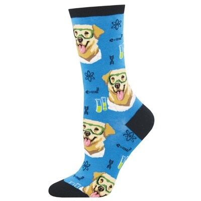 SCIENCE LAB WOMENS SOCK BLUE