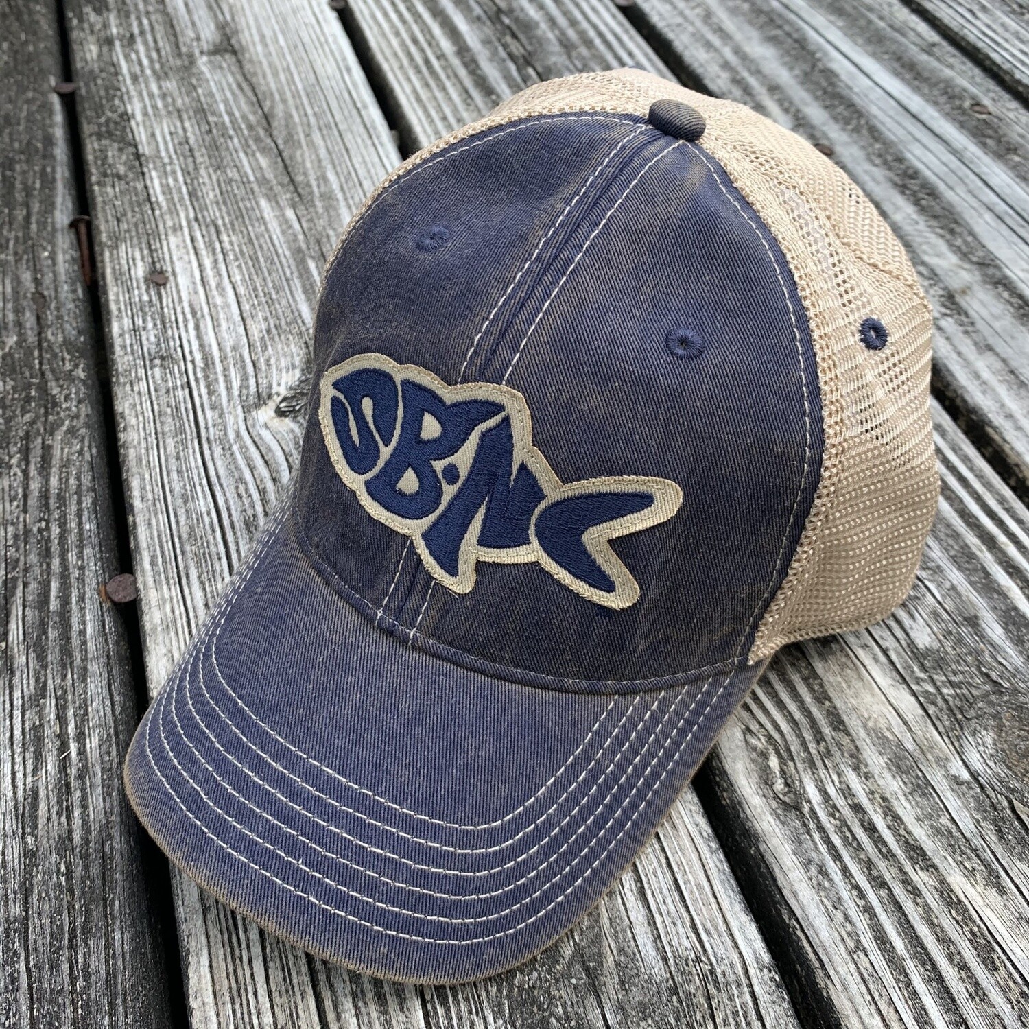 SBNC FISH OFA TRUCKER CAP (NAVY)