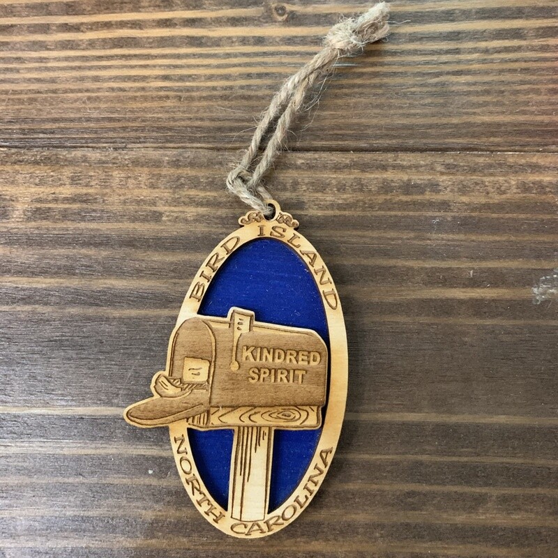 KINDRED SPIRIT OVAL BILEVEL ORNAMENT (COBALT)